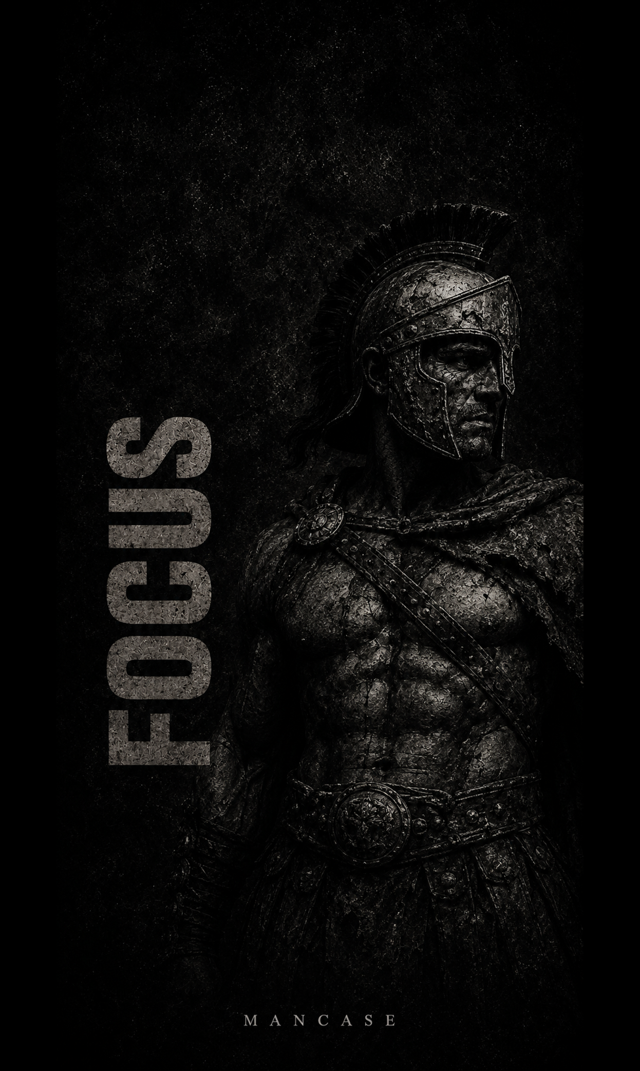 Focus statue phone case artwork